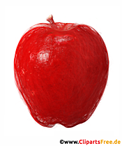 Tegning rødt eple