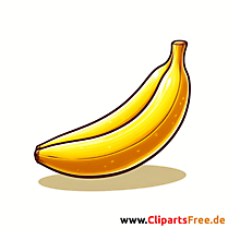 Due banane, ClipArt immagine Pisang