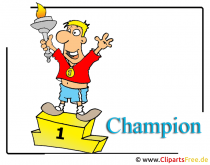 Champion des cliparts de dessin animé