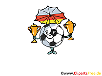 Clipart Fussballpokals