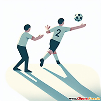 Einwurf im Fußball Clipart - Bilder zum Thema Fußball