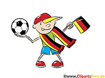 Fußball-Europameisterschaft Clipart-Bild Deutschland-Fan