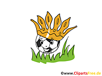 Fussball-Krone Clipart-Bild