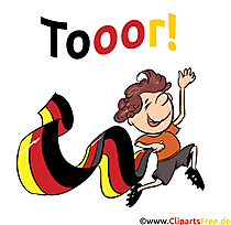 Fussball-Weltmeisterschaft Clipart Deutschland-Fan