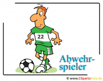 Fussball Cliparts free - Abwehrspieler