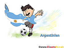 Argentinischer Fussballspieler - Sport Cliparts