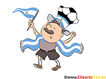 Football Fan Argentina Clip Art free