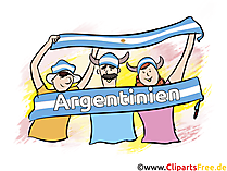 Sport fans from Argentina - Sport Cliparts