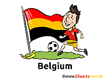 Fussball Clipart Belgische Fahne