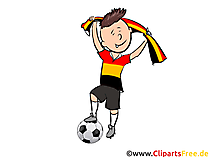 Fussball WM Clipart-Illustration