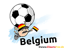 Heissluftballon Fussball EM und WM Clipart-Illustration