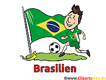 Brazilian Forward - Soccer Clip Art Images