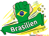 Faust Brasilien Sport Clip Art Bild