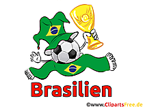 Fussball-Pokal Brasilien - Sport Clip Art Bilder