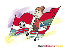 Clipart Fußball Dänemark