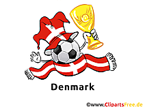 Sporttrophäe Pokal - Dänemark Illustrationen