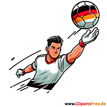 Deutscher Torwart Clipart - kostenlose Fußballbilder