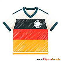 Deutschland Trikot Clipart - Fußballbilder kostenlos