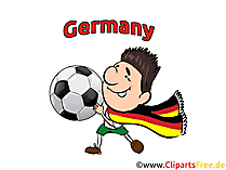 Fussballfan Deutschland EM WM Meisterschaft Clipart, Bild, Grafik