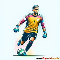 Fußballtorwart deutsche Mannschaft Clipart - Bilder zum Thema Fußball
