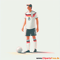 Fußballverteidiger deutsche Mannschaft Clipart - Bilder zum Thema Fußball