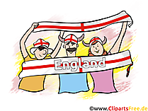 Englische Fussballfans Bild Clipart