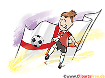 Englischer Fussballspieler Bild Clipart