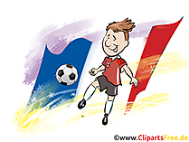 Football Player France Clipart Image free