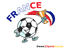 Frankreich Fussball Plakat