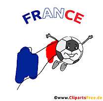 Französischer Fussball Bild-Plakat