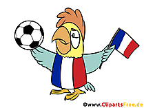 Fussball-Maskottchen Clipart Frankreich