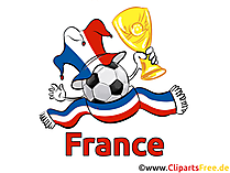 Pokal Fussball Frankreich Clipart-Grafik kostenlos