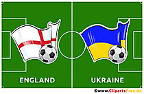 Fußballspiel England - Ukraine