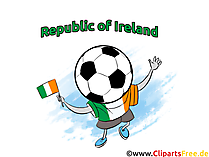 Irland Fussball EM und WM Bild, Clipart, Illustration