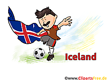 Fussballspieler Island Bild