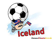 Island Fussball Clipart-Bilder gratis