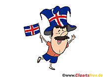 Island Fussballfan Clip Art Fussball