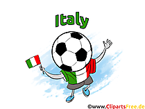 Fussball Ball Italien Clipart kostenlos