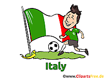Fussballer Italien EM und WM Clipart kostenlos