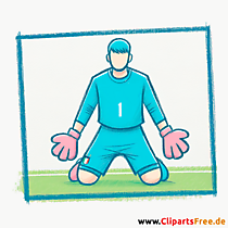 Fußballtorwart italienischerMannschaft Clipart - Fußballbilder kostenlos