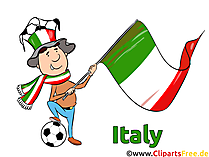 Italienische Fussballfans Fussball EM und WM Bilder