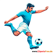 Italienischer Fussballspieler Clipart - Bilder zum Thema Fußball