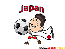 Fussball, Japan Clipart, Grafik, Illustration