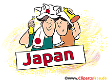 Fussballmeisterschaft in Japan Clipart, Illustration