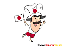 Japanischer Fußballfan Bild, Clipart kostenlos
