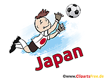 Japanischer Fußballspieler - Fussball Clipart