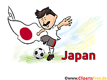 Japanischer Stürmer Clipart