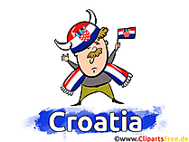 Croatia Sport Fan Clip Art free