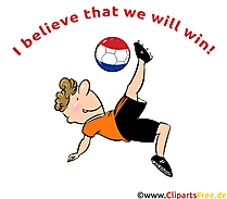 I believe that we will win - Fussball Clipart