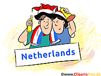 Niederländische Fans - Fussball Bilder